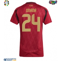 Ženski Nogometni dresi Belgija Amadou Onana #24 Domači EP 2024 Kratek Rokav